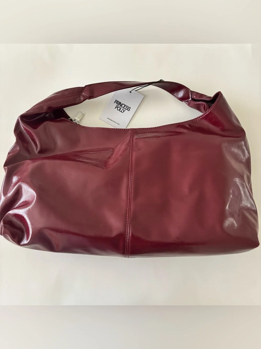Princess Polly Burgundy Faux Leather Bag